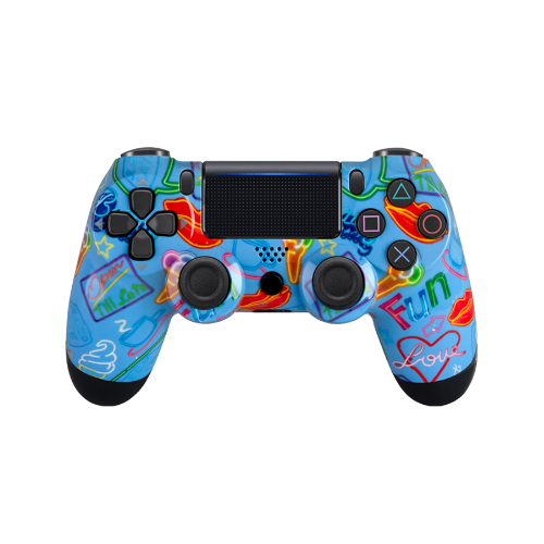 Беспроводной геймпад Vivaplus для PS4 с рисунком голубой 199900₽