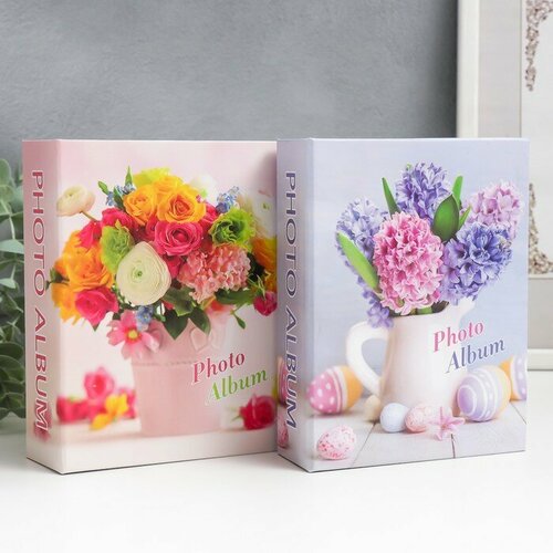 Фотоальбом на 100 фото 10х15 см Букет в чайнике микс 273х165 см 416₽