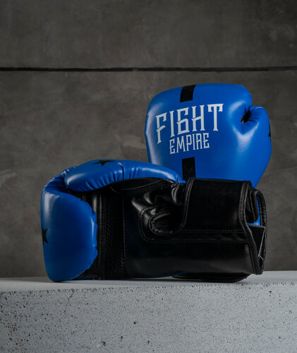 Изображение товара Перчатки боксёрские детские FIGHT EMPIRE, 8 унций, цвет синий