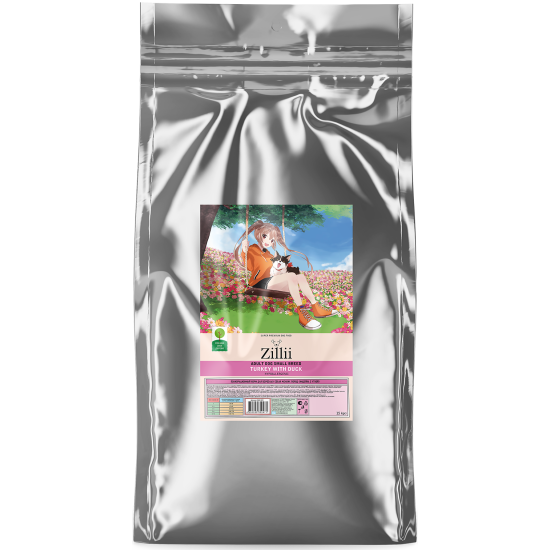 Корм сухой Zillii Adult Dog Small Breed для взрослых собак мелких пород Индейка с Уткой, 15 кг