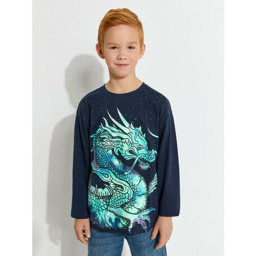 фото Лонгслив acoola, размер 134, синий