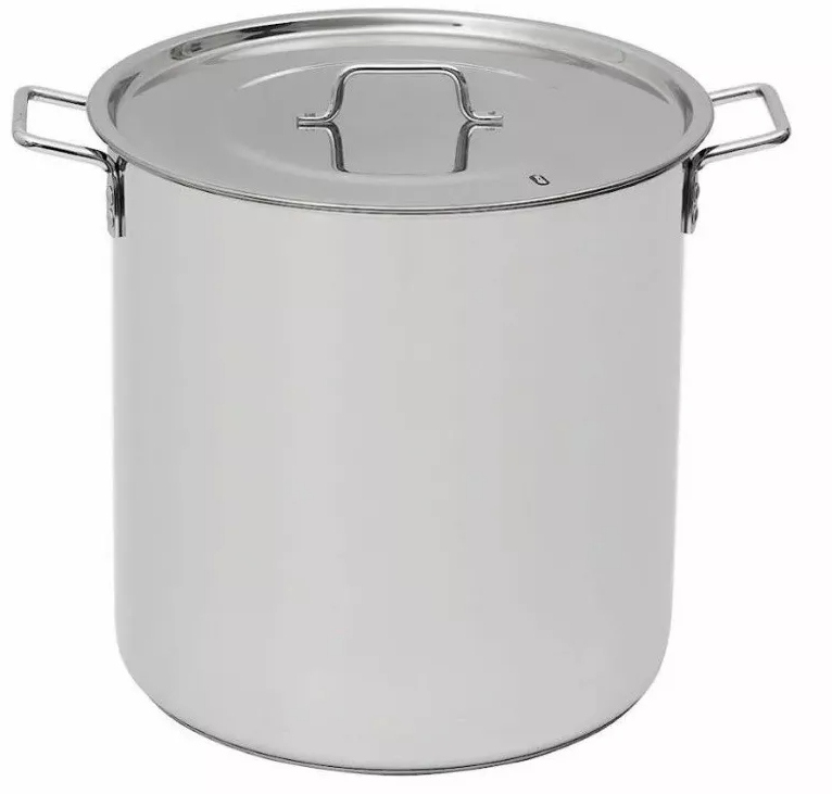 фото Котел из нержавеющей стали 50л двойное дно c крышкой