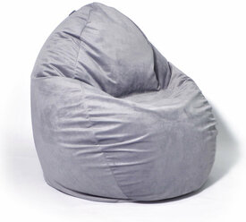 Кресло-мешок Макси, велюр серый