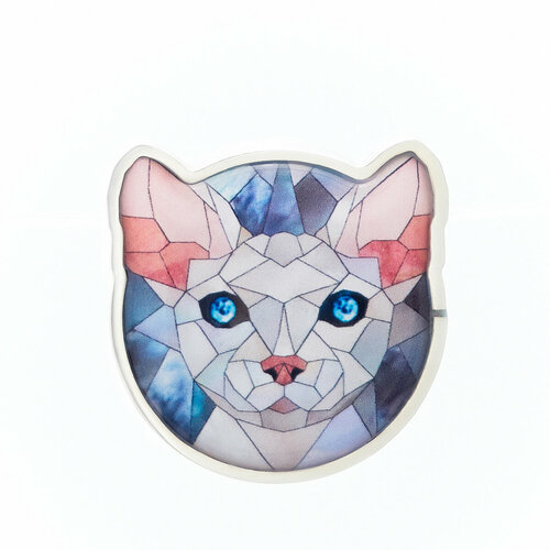 Платежный бегунок на браслет 10мм из полимера Artpayments с функцией Tinkoff Pay Кошка платежный nfc серебряный брелок для удобной оплаты 1435000₽