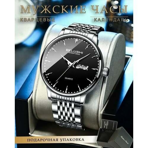 фото Наручные часы belushi, черный, серебряный
