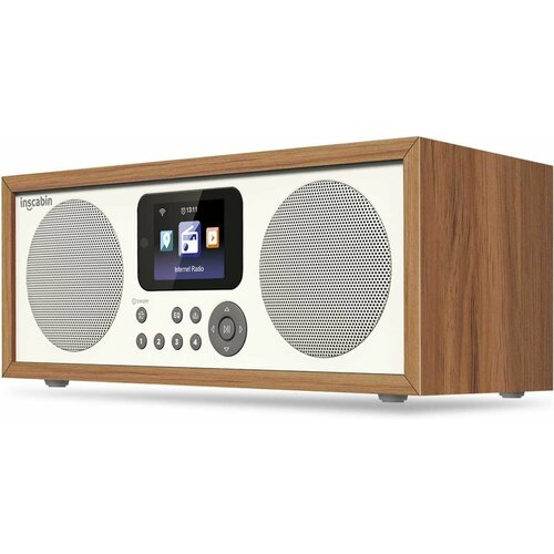 Стерео интернет радиоприемник Inscabin D4 Black Walnut WiFi Spotify Bluetooth USB деревянный корпус 24 TFT 1146000₽