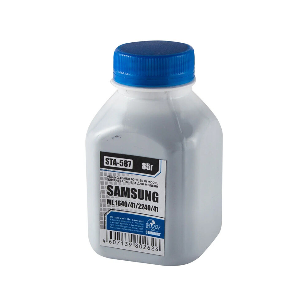 Тонер SAMSUNG ML-1640, ML-1641, ML-1910, ML-1915, ML-2240, ML-2241, SCX 4600, SCX 4623 (фл. 85г) B&W Standart {STA-587}