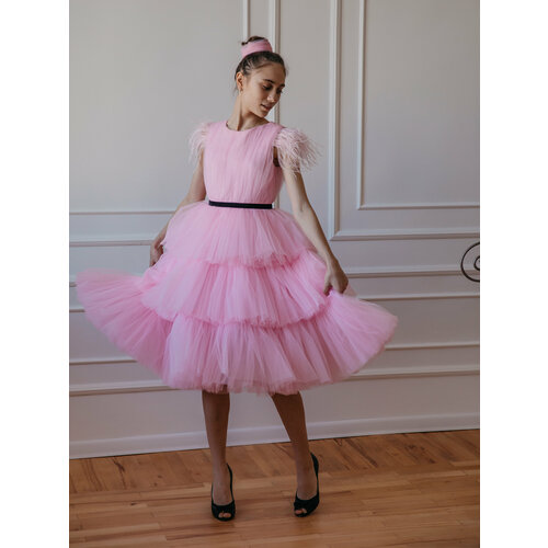 Платье, размер 104-110, розовый