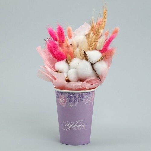 Стакан для цветов Контурные цветы 350 мл10 шт 411₽