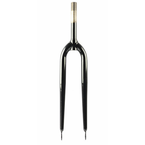 фото Вилка жесткая aristo 28" диаметр штока 1"(25.4мм), длина штока 162мм, резьбовая, черная, без усов v-brake aristo cyclo