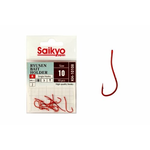 фото Крючки saikyo kh-10108 r bn ryusen bait holder №10 ( 1 упк. по 10 шт.)