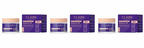Claire Дневной крем 45 Collagen Active Pro, 50 мл, 3 шт