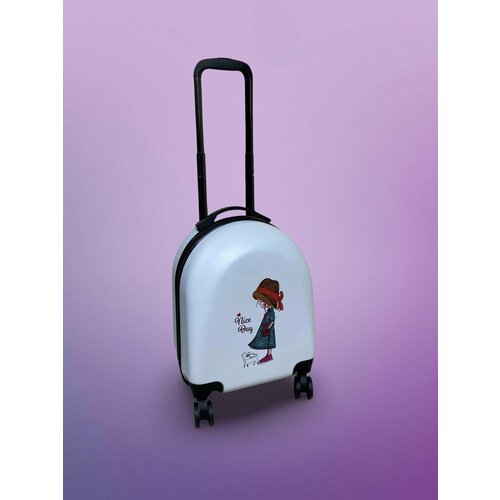 фото Чемодан , ручная кладь, 32х46х22 см, 1.5 кг, белый abs