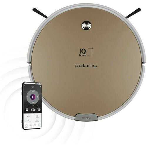 Пылесос-робот Polaris PVCR 0735 WI-FI IQ Home Aqua 25Вт золотистый 2762700₽