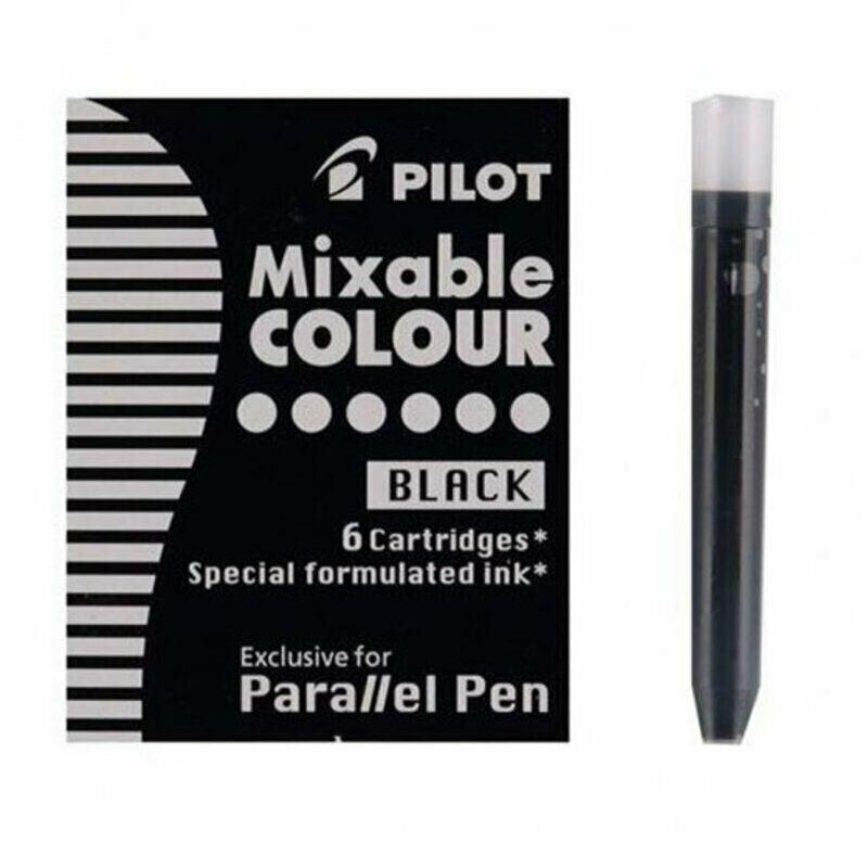 Картридж чернильный Pilot набор 6шт (для Parallel Pen каллиграфия) черный IC-P3-S6 (B) 1447493