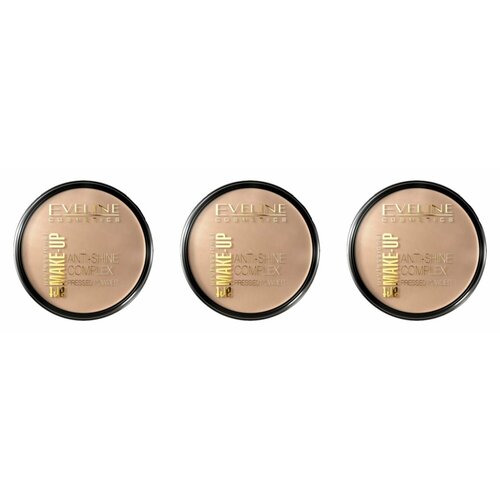 Eveline Cosmetics Пудра матирующая минеральная с шелком Art Professional Make-up, Тон 31 Golden Beige, 3 шт