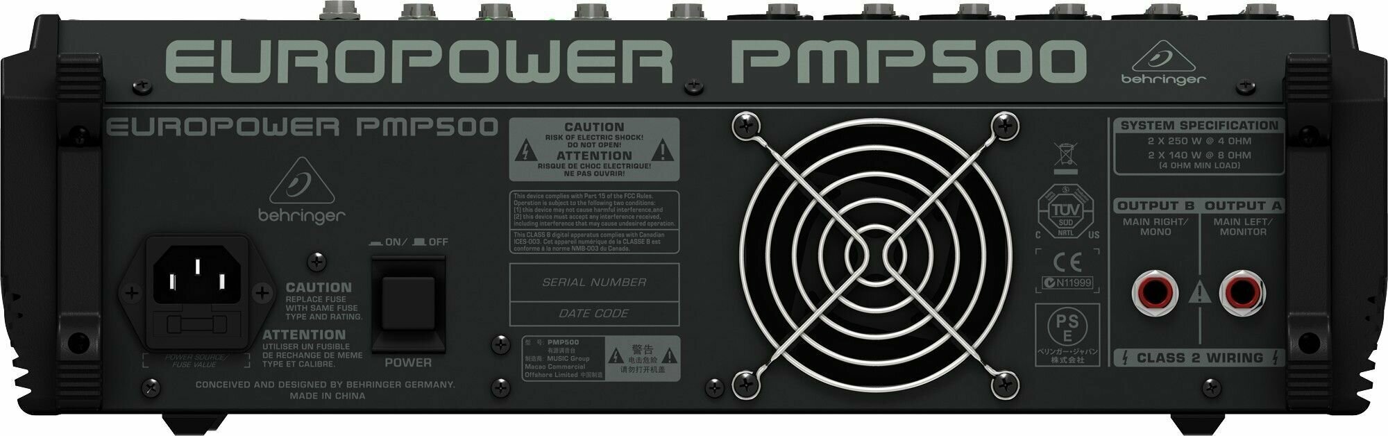 Микшер с усилителем Behringer PMP 500 EUROPOWER