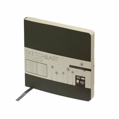 Скетчбук Sketch&Art Original 145х145мм 100л беж 100г, мягк. обл. сер 1-506/03