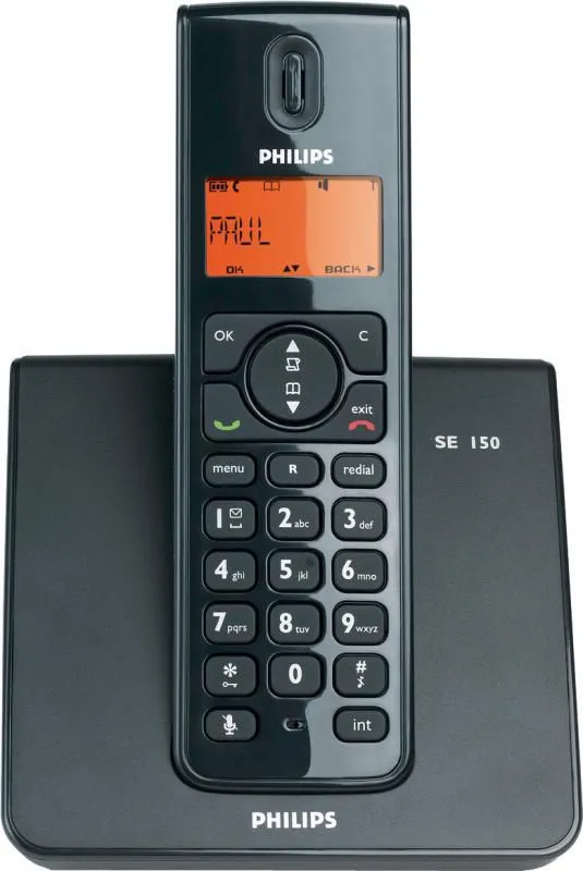 Радиотелефон Philips SE150 черный