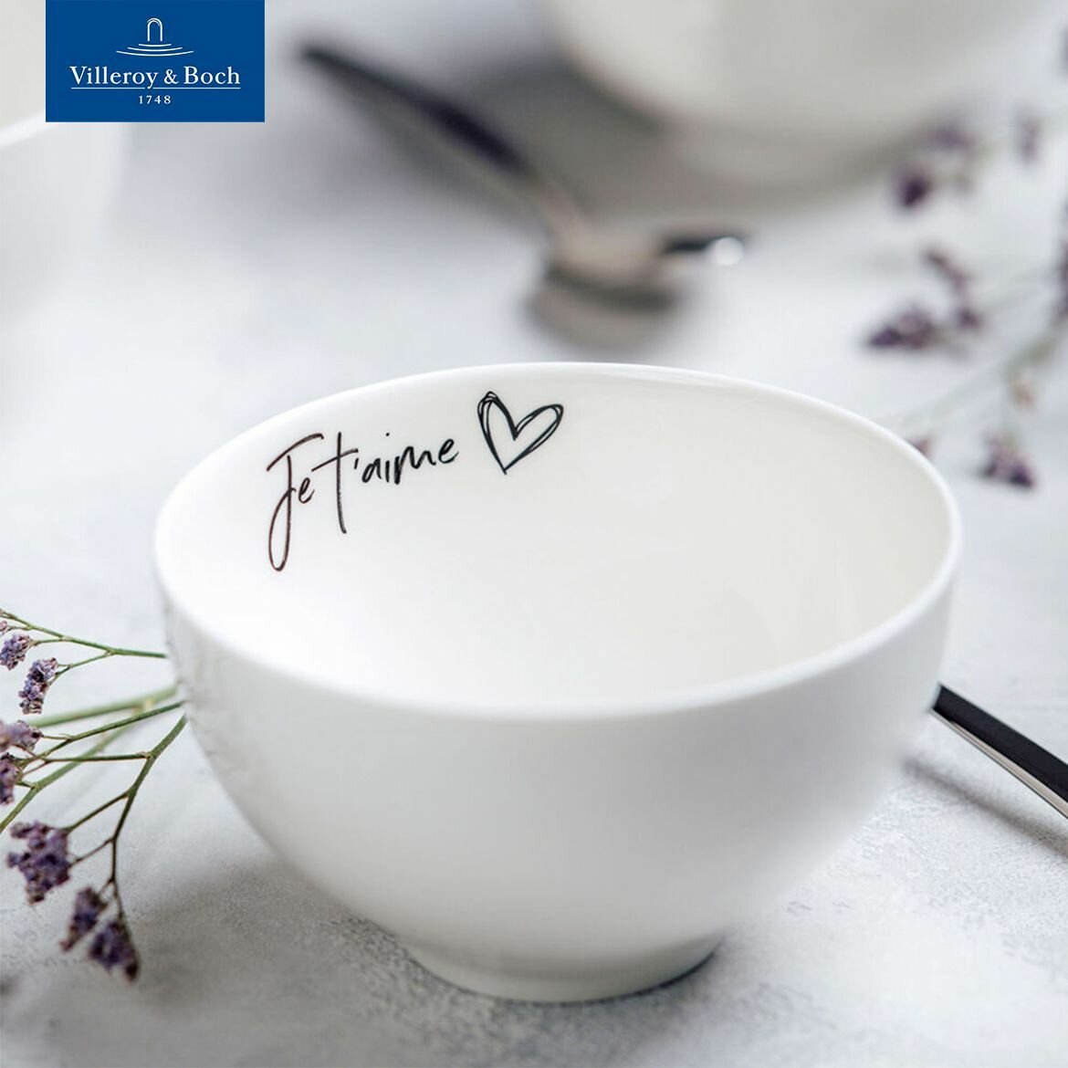 Салатник 470 мл, Je t'aime/Я люблю тебя, Villeroy & Boch, Премиум-Фарфор