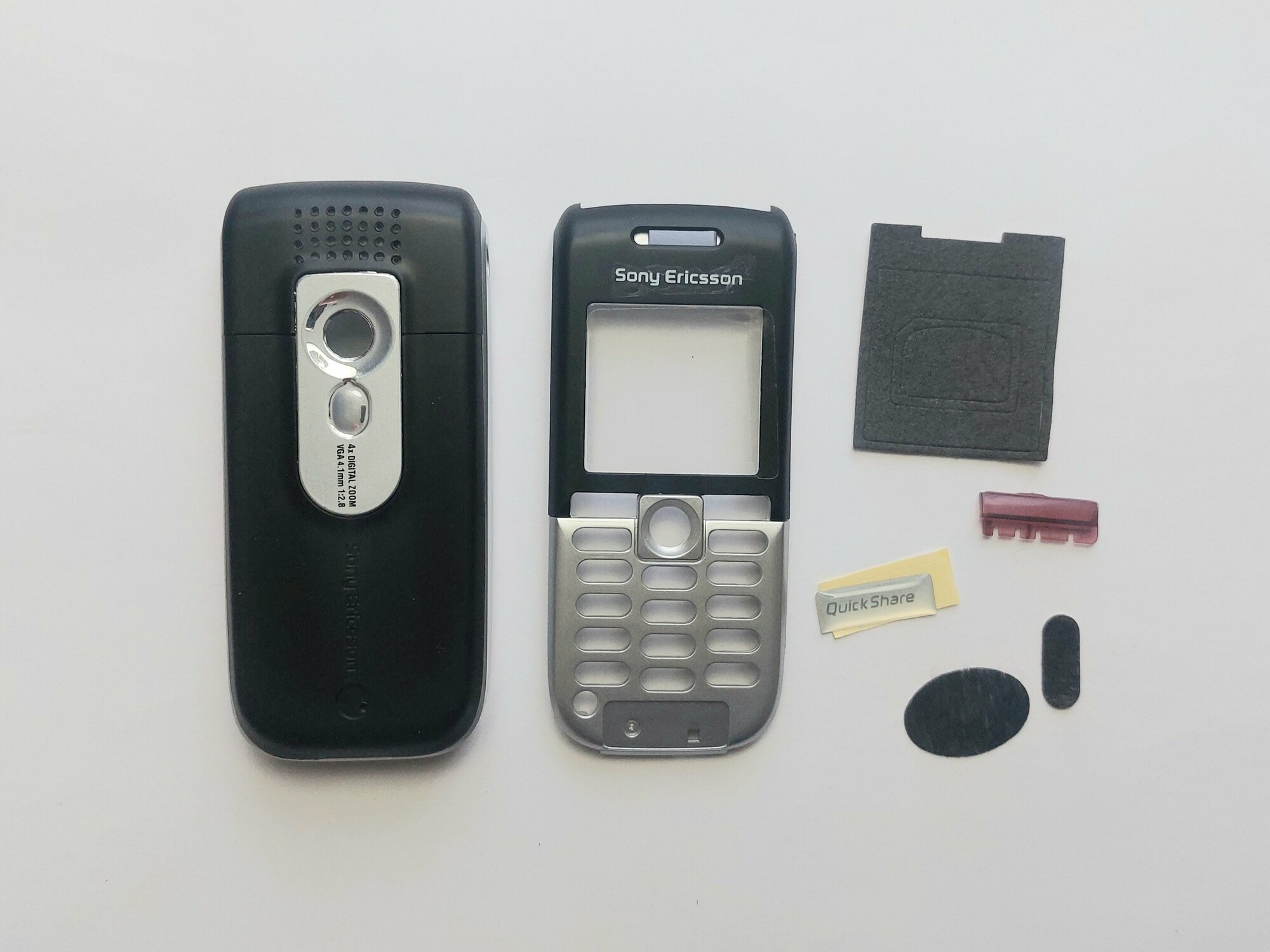 Корпус для Sony Ericsson K300 серебристо-чёрный