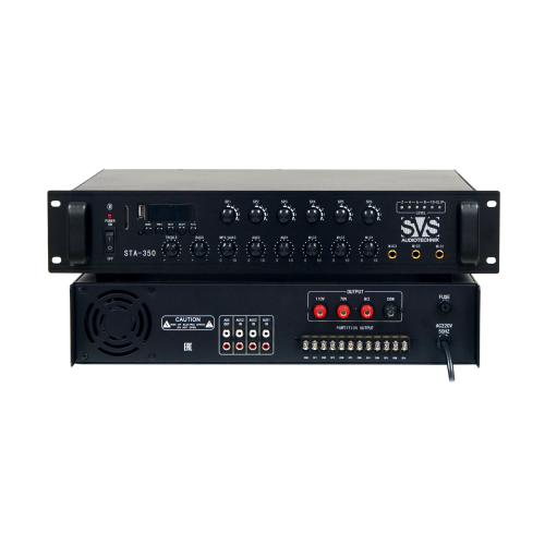 SVS Audiotechnik STA-350 Микшер-усилитель для систем Public Address со встроенным MP3 плеером, FM тюнером и Bluetooth модулем