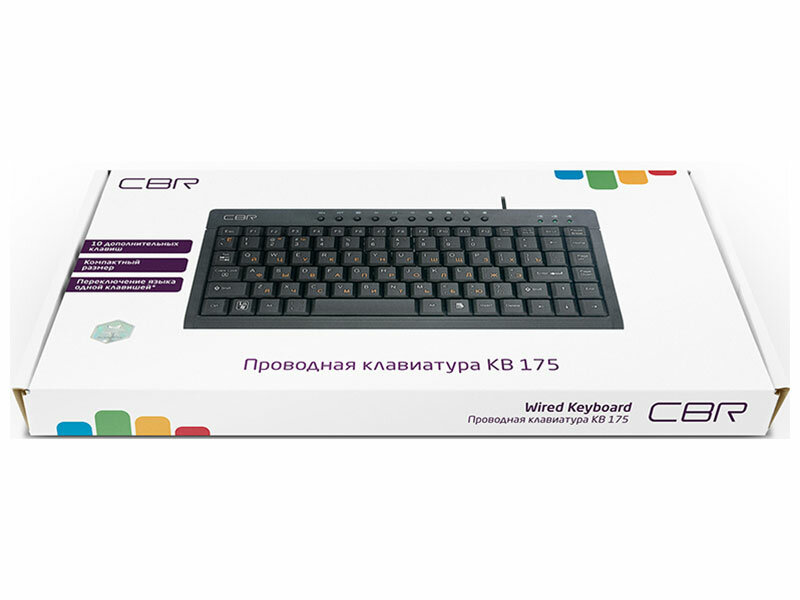 Клавиатура CBR KB 175 black, USB