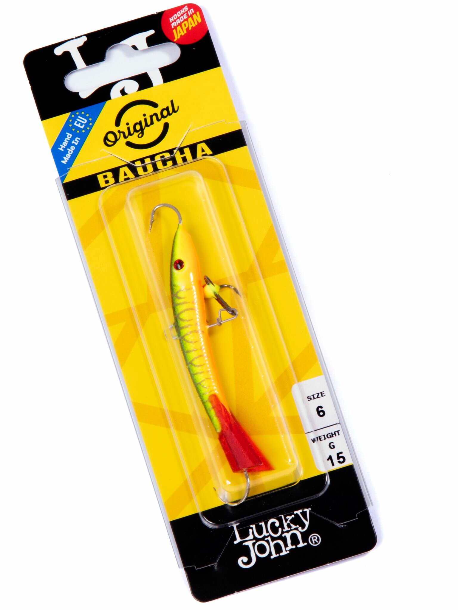 Балансир Lucky John Baucha №6 301RT с тройником 60 мм — фото 1