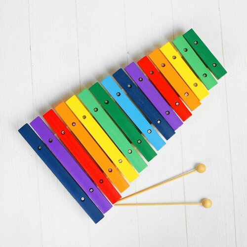 музыкальная игрушка лесная мастерская ксилофон 15 тонов для детей и малышей деревянная Игрушка музыкальная Ксилофон, 15 тонов