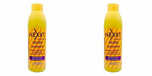 Шампунь для осветленных волос Nexxt, Серебристый, 1000 мл, 2 уп