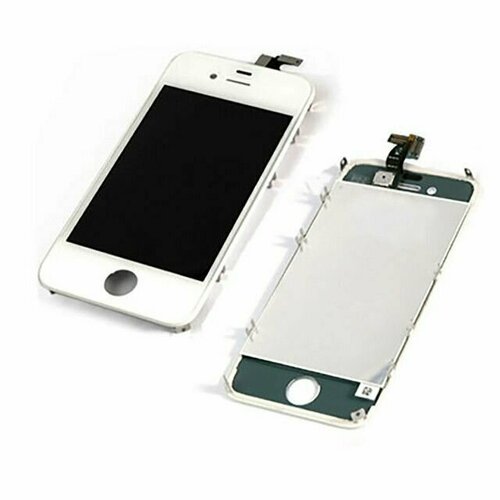 Дисплей для Apple iPhone 4S с тачскрином белый дисплей для apple iphone 4s в сборе с тачскрином аналог белый