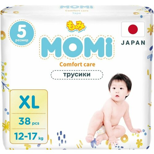 Подгузники-трусики Momi Comfort Care XL 12-17кг 38шт 1шт подгузники трусики momi comfort care xl 12 17кг 38шт 1шт