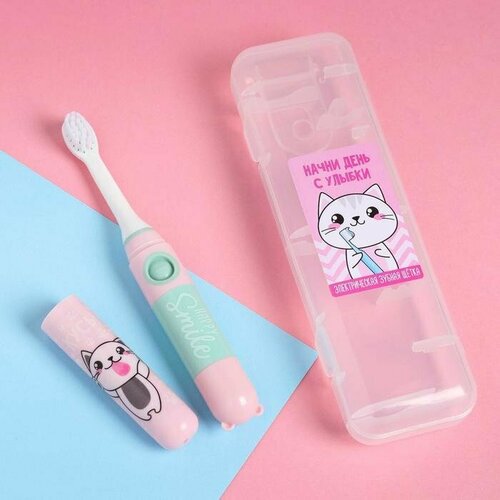 Зубная щётка электрическая Начни день с улыбки 192 х 55 см комплект из 2 шт 296400₽