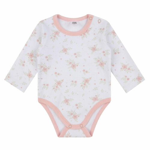 Боди Fun time, размер 74, белый, розовый