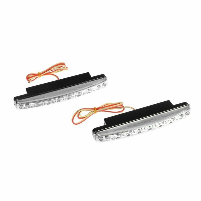 Дневные ходовые огни, светодиодные DRL 8LED, 2шт. универсальные — фото 9