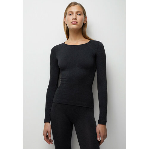 фото Лонгслив belle you, размер xl/xxl, черный