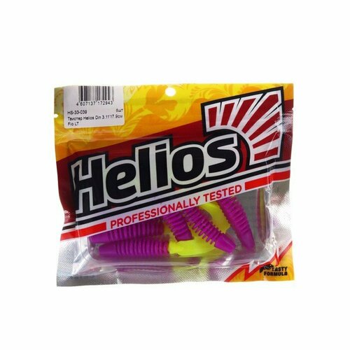 твистер helios din 3 fio lt 7 9 см 6 шт hs 33 039 Твистер Helios Din 3 Fio LT, 7.9 см, 6 шт. (HS-33-039) (комплект из 8 шт)