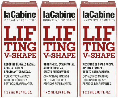 La Cabine Моделирующая сыворотка-филлер - Lifting v-shape ampoules для лица в ампулах 1х2мл, 3 шт