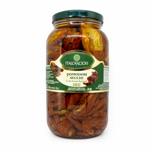 Томаты сушеные в подсолнечном масле, ITALCARCIOFI, 1,8 кг/ 2,9 кг/3,1 л (ст/б)