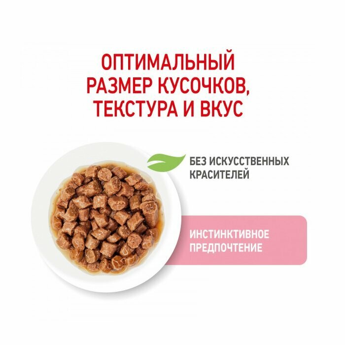 Royal Canin Kitten влажный корм для котят от 4 до 12 месяцев кусочки в соусе, 85 г - фото №5