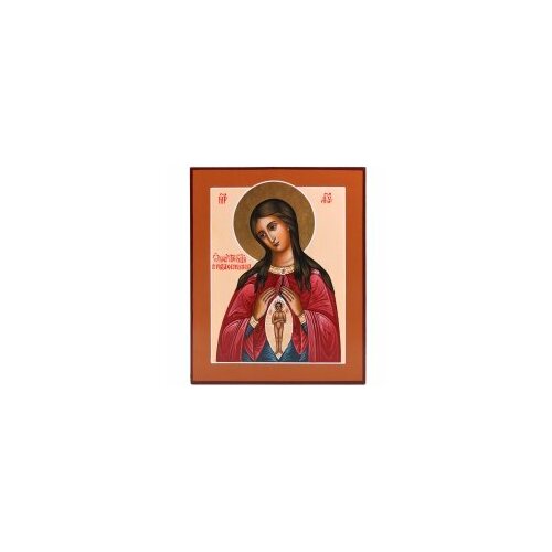 Икона живописная БМ Помощница в родах 17х21 #112860 икона помощница в родах размер иконы 10x13