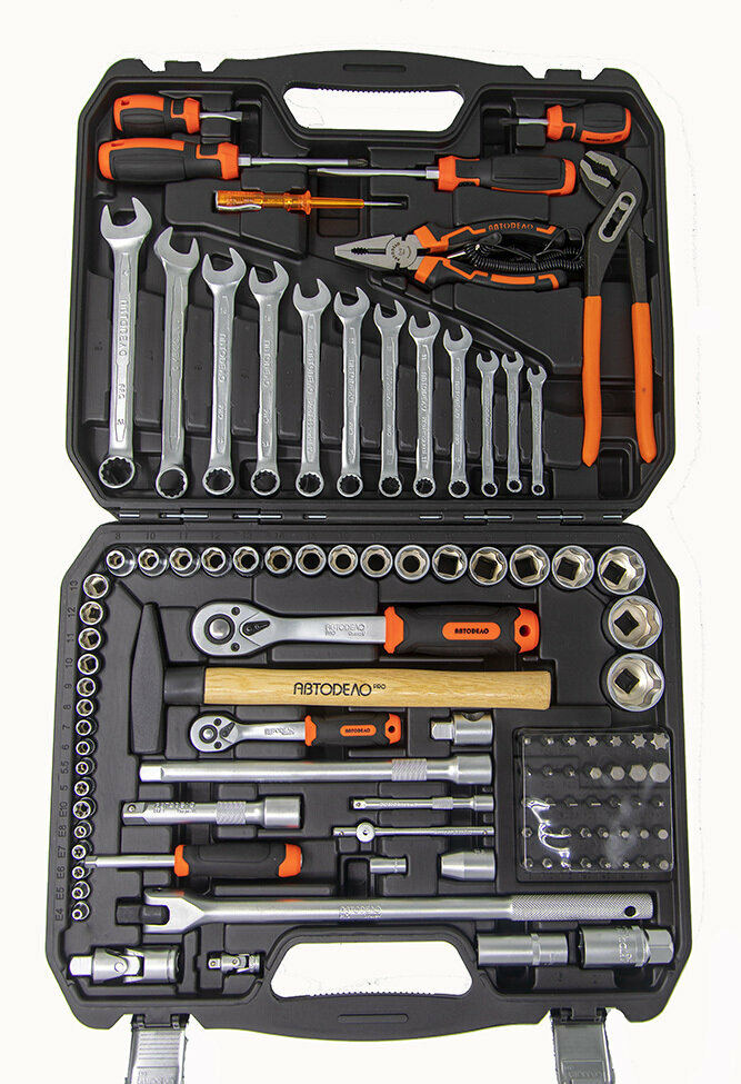 Набор инструментов 105 предметов . 1/2"DR 1/4"DR АвтоDело — фото 1