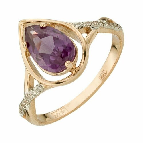 фото Кольцо aloris, красное золото, 585 проба, александрит aloris jewelry