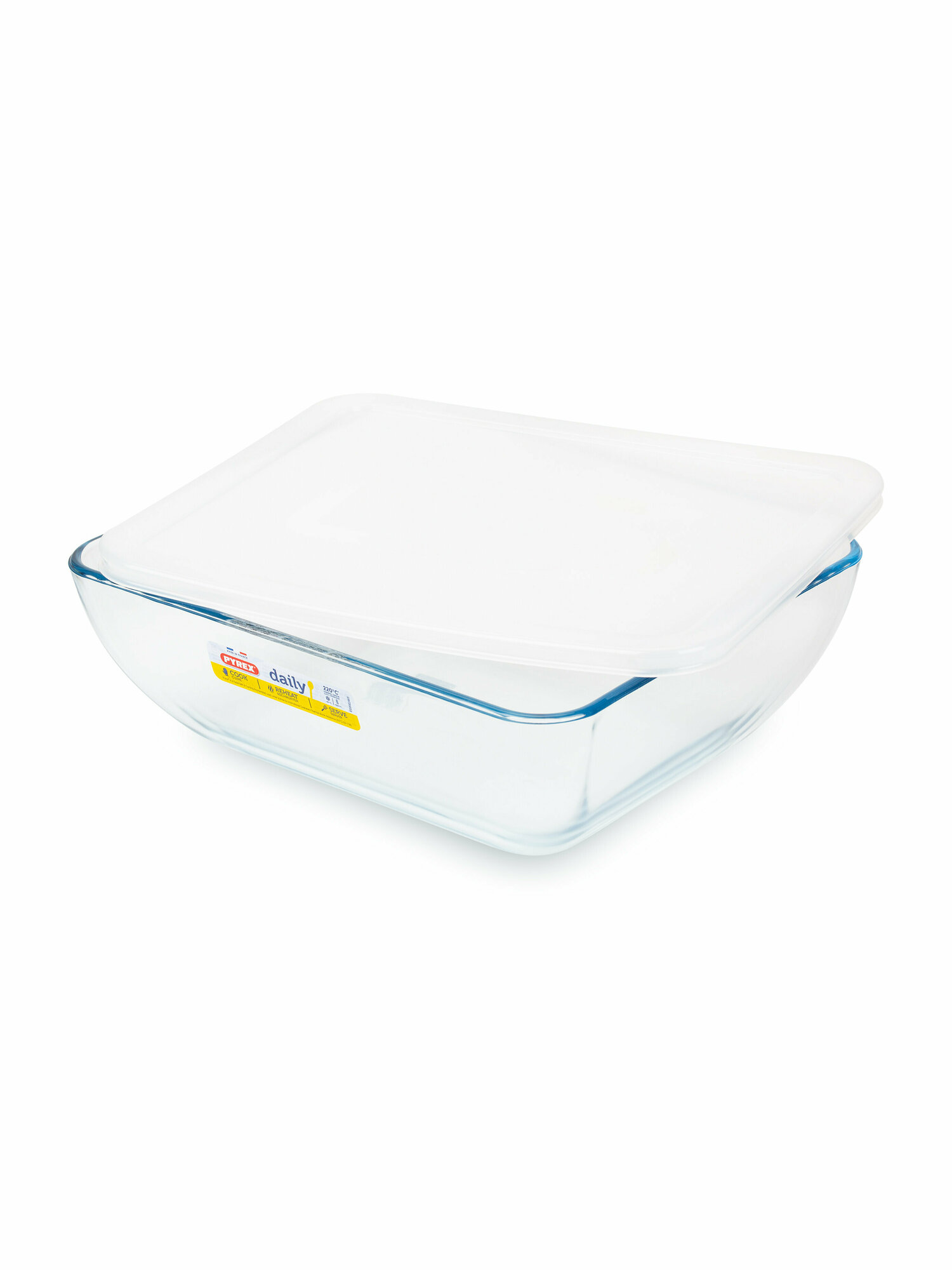 Блюдо Pyrex Daily с крышкой 27x22x9см 3.5л прямоугольное