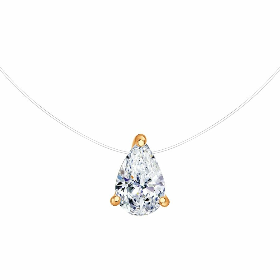 Колье Diamant online, золото, 585 проба, фианит