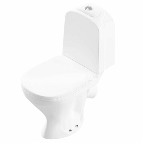 Унитаз-компакт Sanita Luxe Classic WC. CC/Classic/2-DM/WHT. G/S1 с микролифтом, косой выпуск