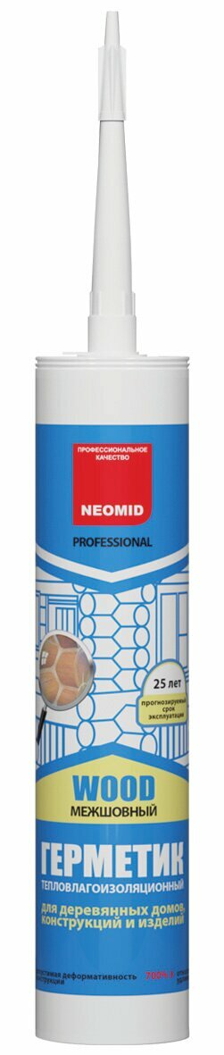 Герметик Neomid Professional Wood для окон и дверей (цвет: медовый) 310 мл