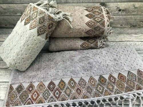 Полотенце Pupilla KILIM JAKARLI (4 шт.) хлопок (70*140)