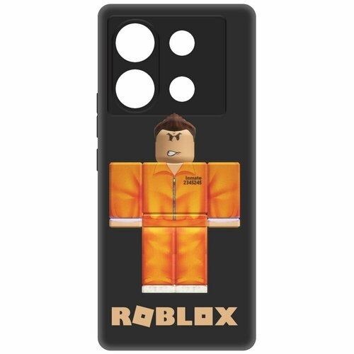 Чехол-накладка Krutoff Soft Case Roblox-Заключенный для INFINIX Zero 30 5G черный чехол накладка krutoff soft case roblox заключенный для infinix note 30 vip черный