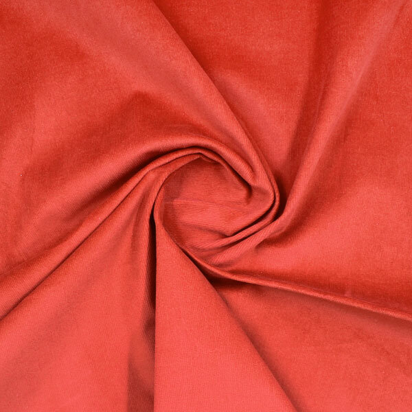 Вельвет, ткань для рукоделия и шитья, оранжевый цвет, 100х140 см, 230 г/см2